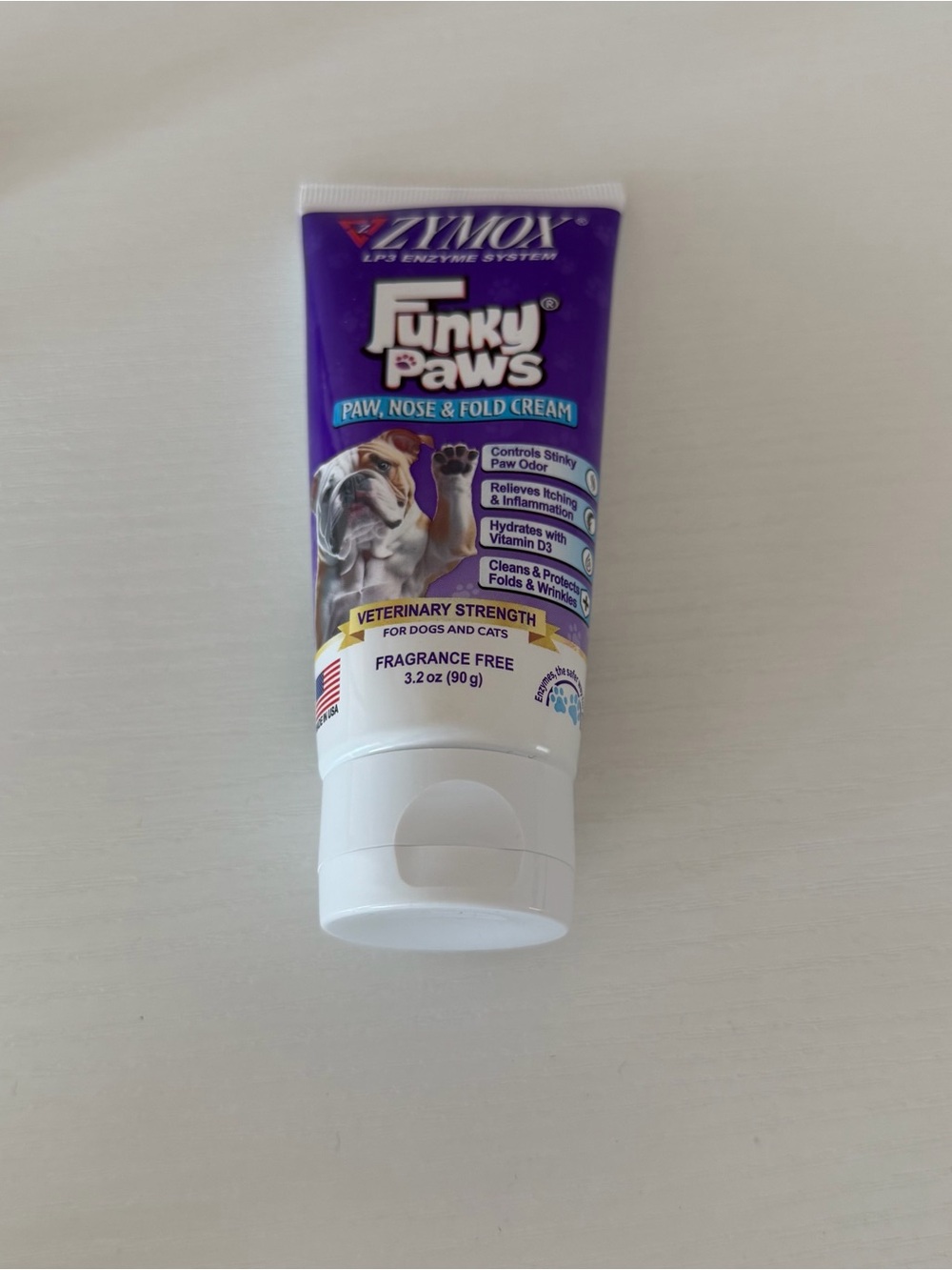 Zymox Funky Paws Paw, Nose & Fold Cream for Dogs & Cats 3.2 oz – Brand New
